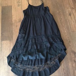 Tank strap high low dress with pockets!